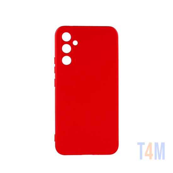 Capa de Silicone com Moldura de Câmera para Samsung Galaxy A54 5g Vermelho
